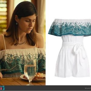 Mara Hoffman swim coverup as seen on White Lotus